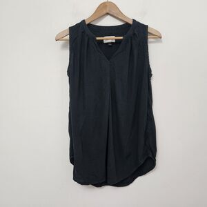 UNIVERSAL THREAD Women's Black Sleeveless V-Neck Blouse Top Size S